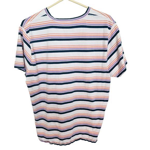 Bonobos Shirt Bonobos Slim Fit Shirt Striped T Shirt Men L Multicolor Casual - Picture 8 of 8